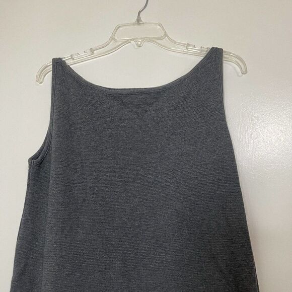 EILEEN FISHER gray knit sleeveless tank dress size US small - Picture 4 of 5